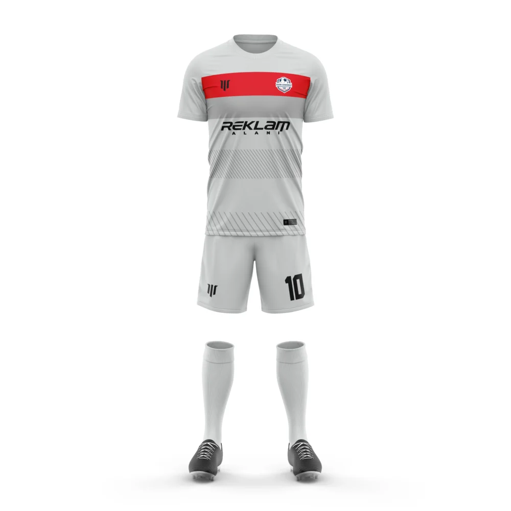 Marinspor Futbol Forma F082 Kırmızı-Gri