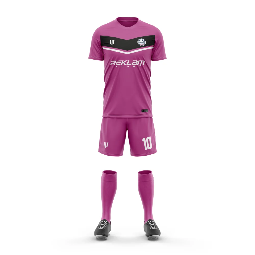 Marinspor Futbol Forma F085 Pembe-Siyah-Beyaz
