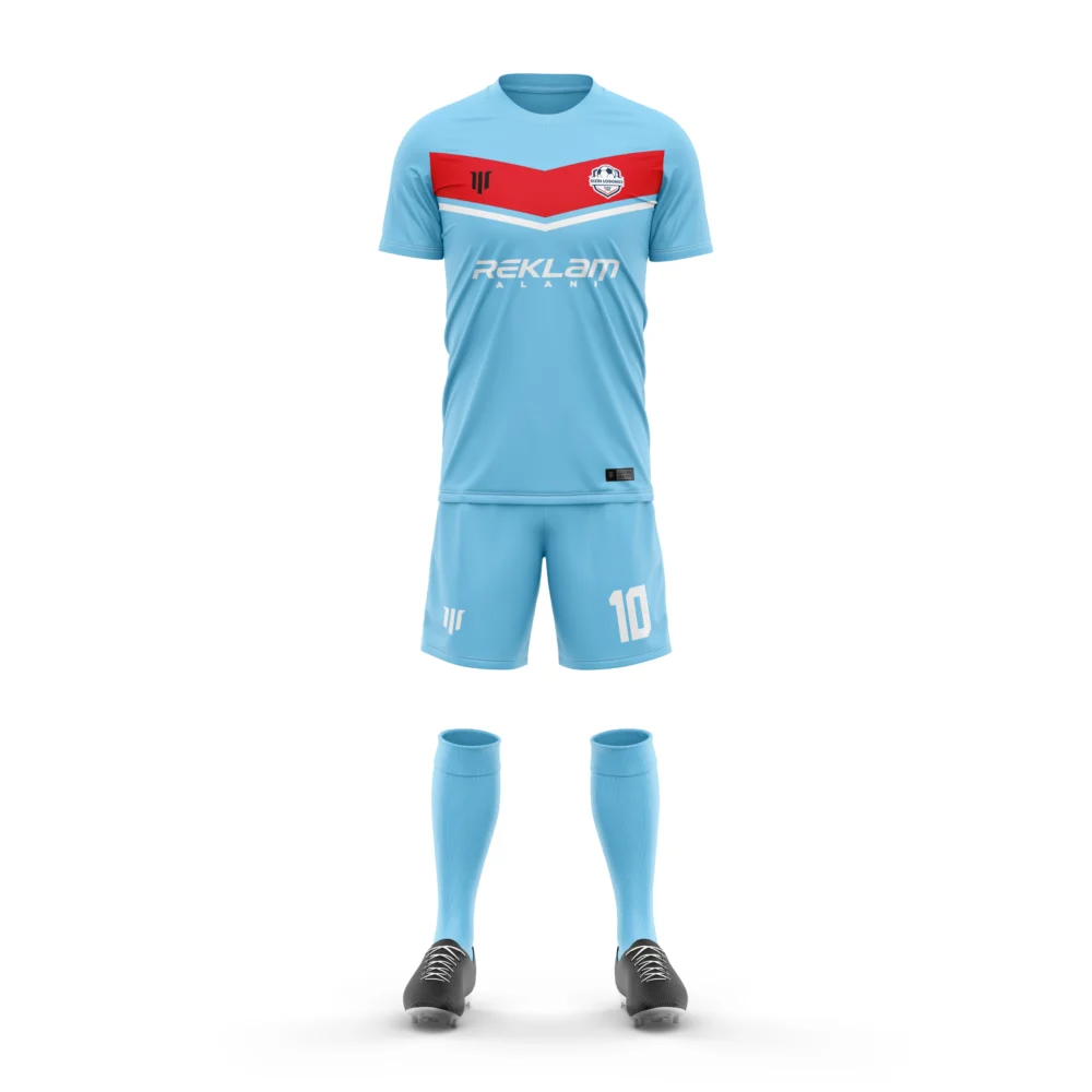 Marinspor Futbol Forma F085 Turkuaz-Kırmızı-Beyaz