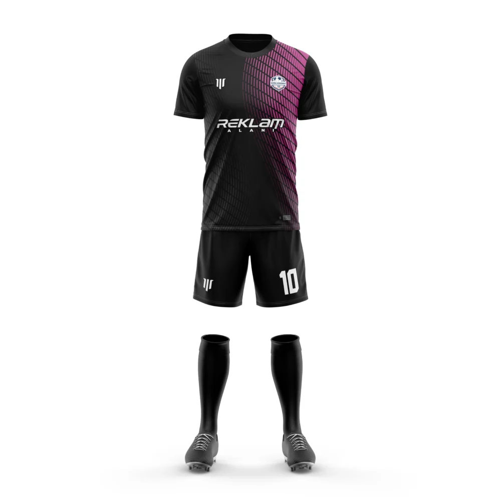 Marinspor Futbol Forma F086 Pembe-Gri-Siyah