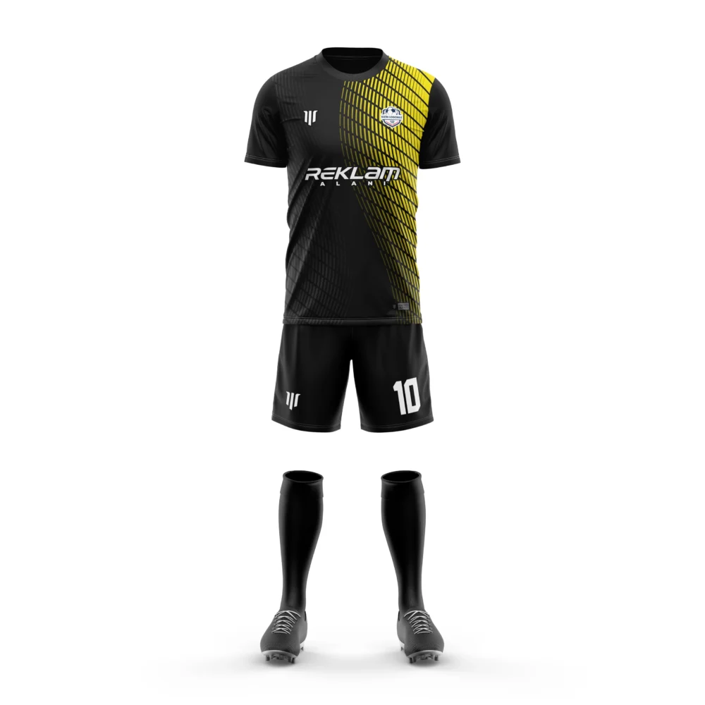 Marinspor Futbol Forma F086 Sarı-Gri-Siyah