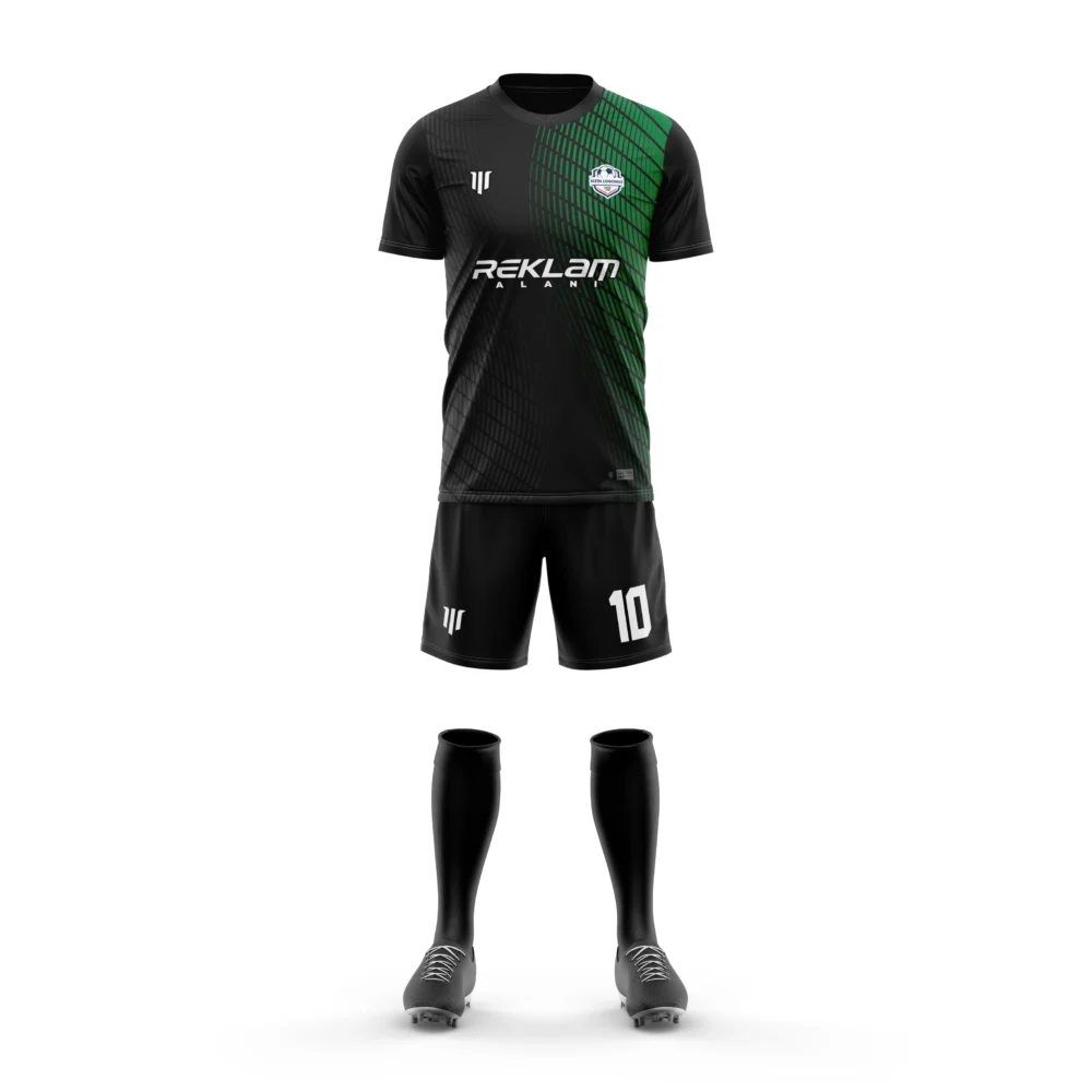 Marinspor Futbol Forma F086 Yeşil-Gri-Siyah