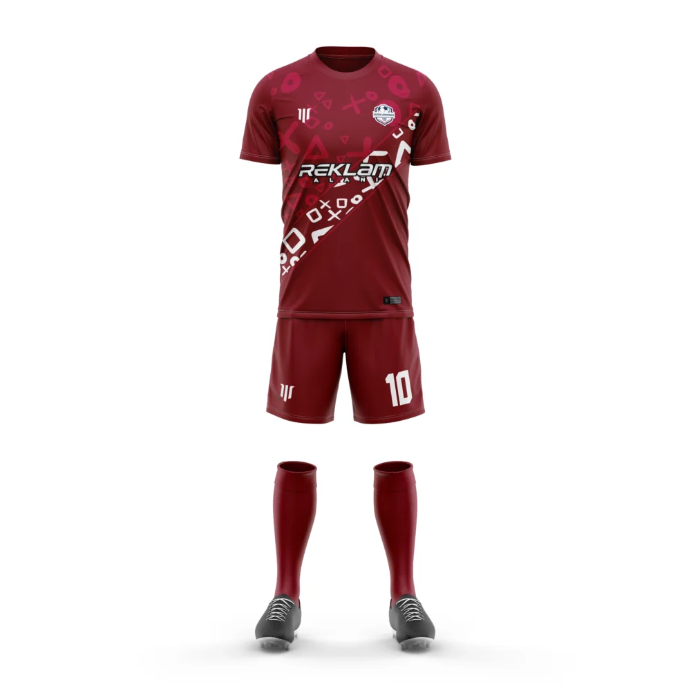 Marinspor Futbol Forma F092 Bordo-Beyaz