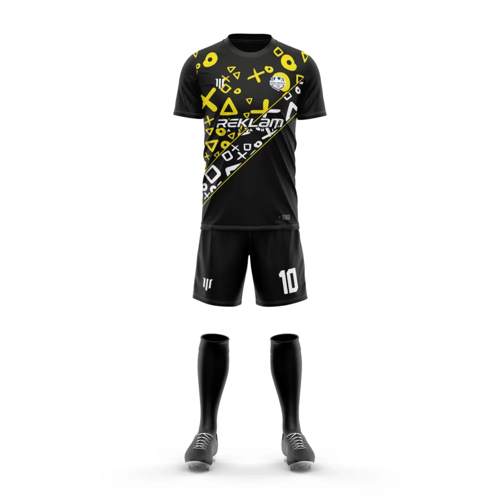 Marinspor Futbol Forma F092 Sarı-Beyaz-Siyah