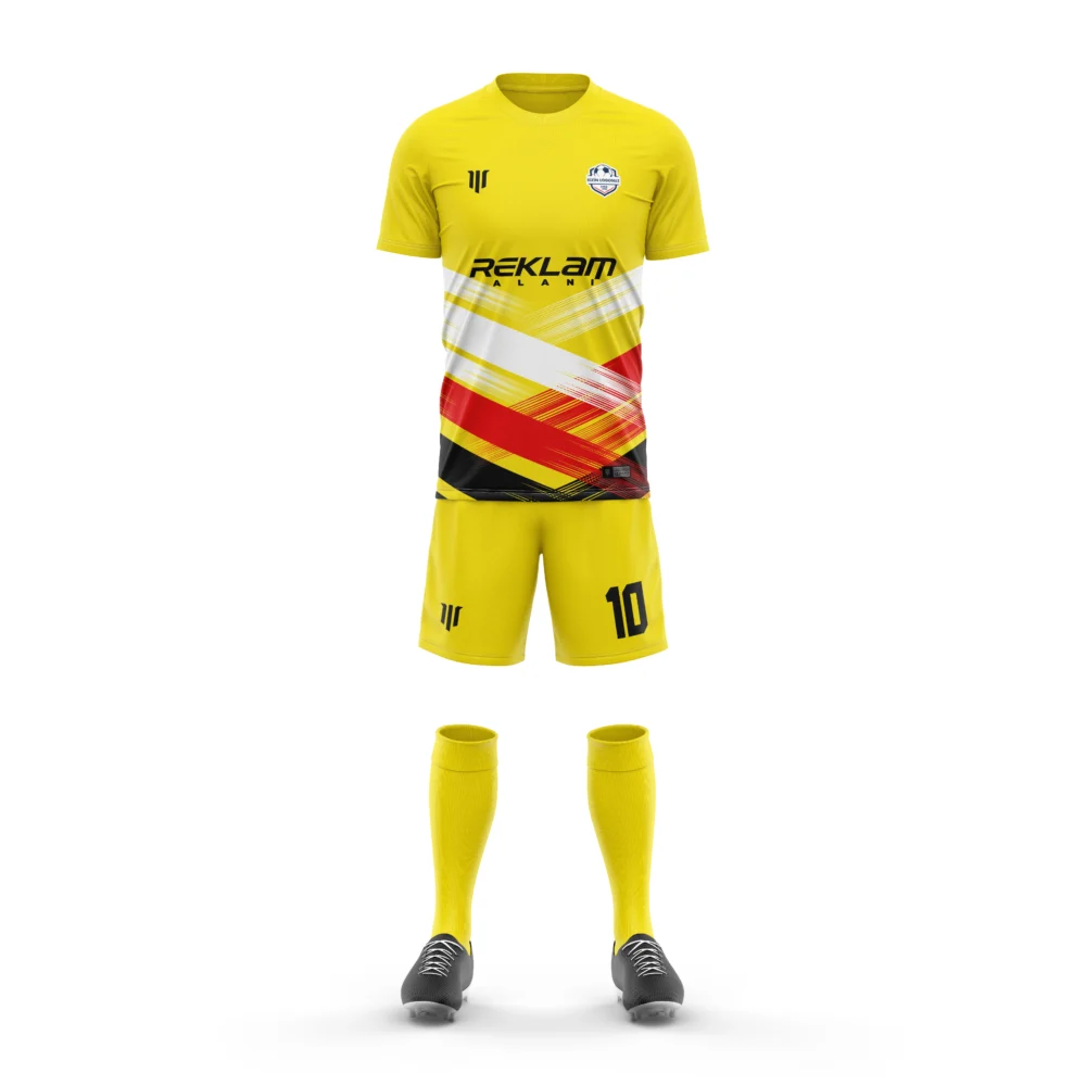 Marinspor Futbol Forma F094 Sarı-Beyaz-Kırmızı-Siyah
