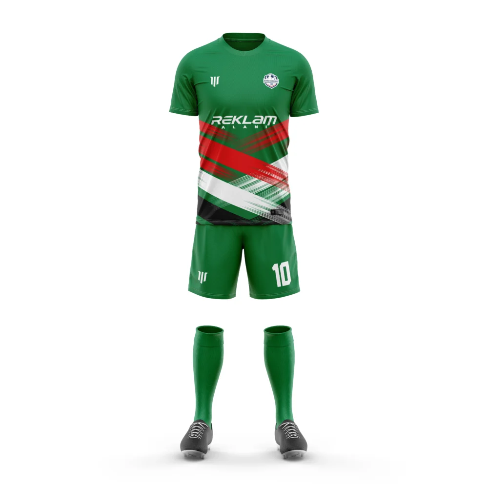 Marinspor Futbol Forma F094 Yeşil-Kırmızı-Beyaz-Siyah