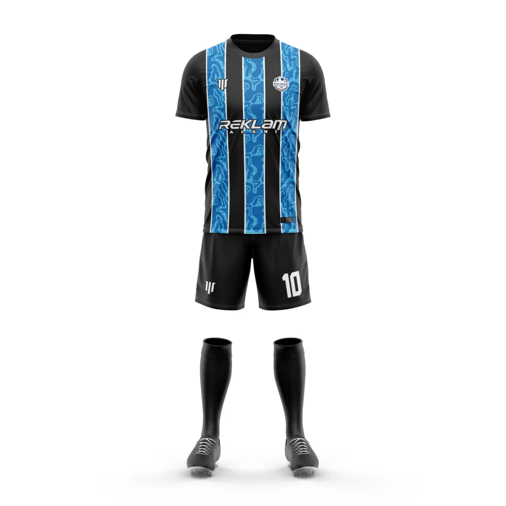 Marinspor Futbol Forma F096 Mavi-Beyaz-Siyah
