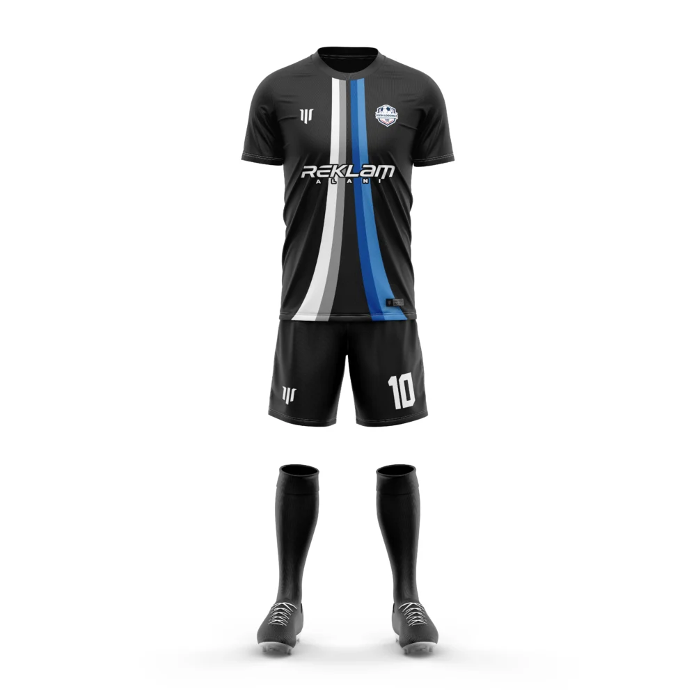 Marinspor Futbol Forma F097 Beyaz-Mavi-Siyah