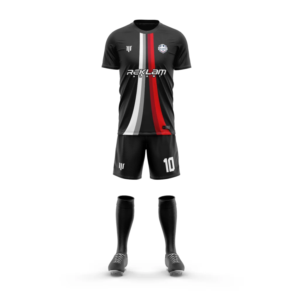 Marinspor Futbol Forma F097 Kırmızı-Beyaz-Siyah