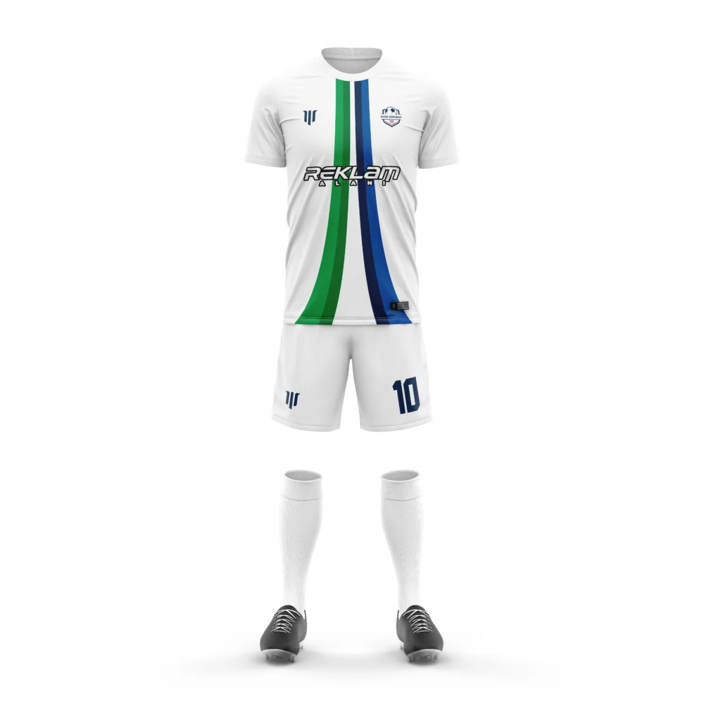 Marinspor Futbol Forma F097 Yeşil-Mavi-Beyaz