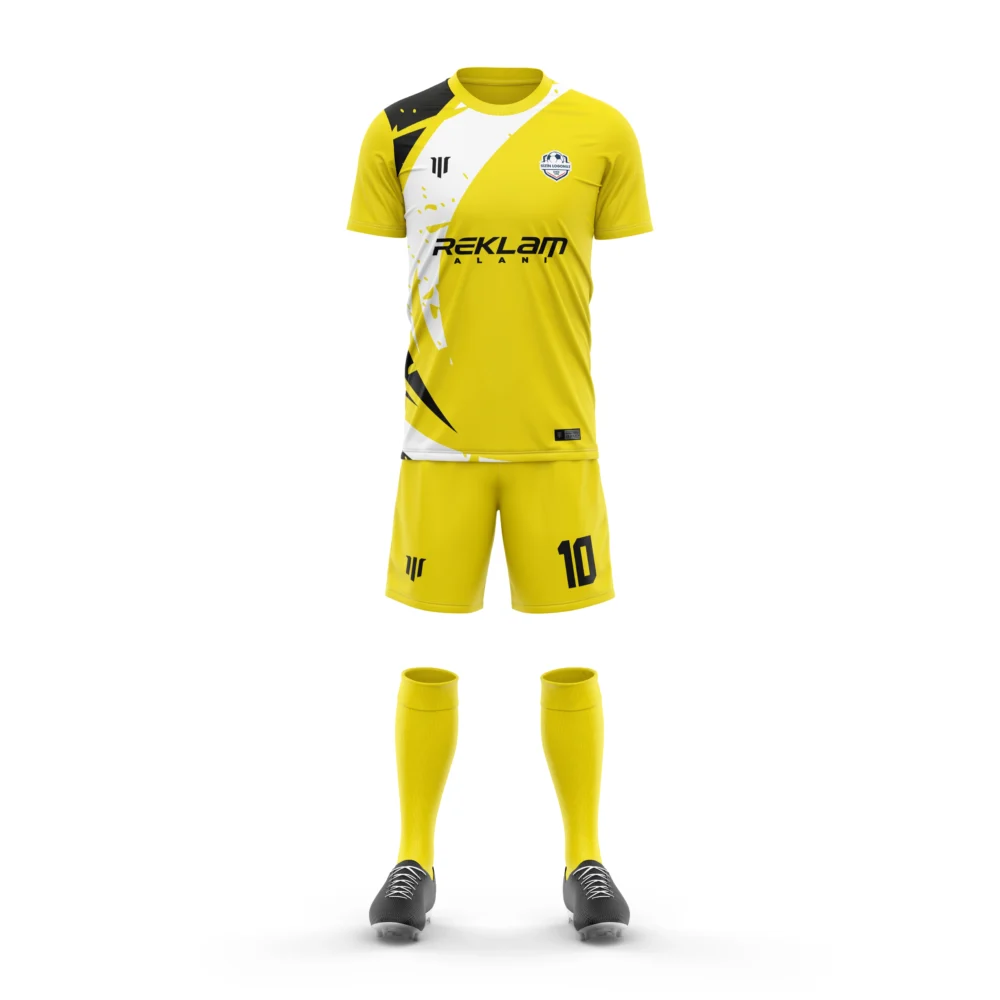 Marinspor Futbol Forma F104 Sarı-Siyah-Beyaz