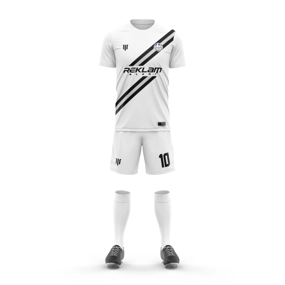 Marinspor Futbol Forma F105 Beyaz-Siyah-Gri