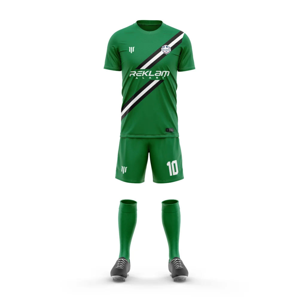 Marinspor Futbol Forma F105 Yeşil-Siyah-Beyaz