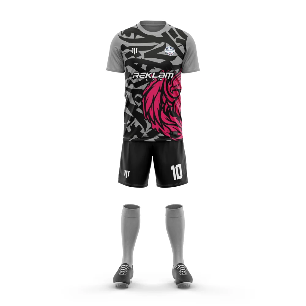 Marinspor Futbol Forma F108 Pembe-Siyah-Gri