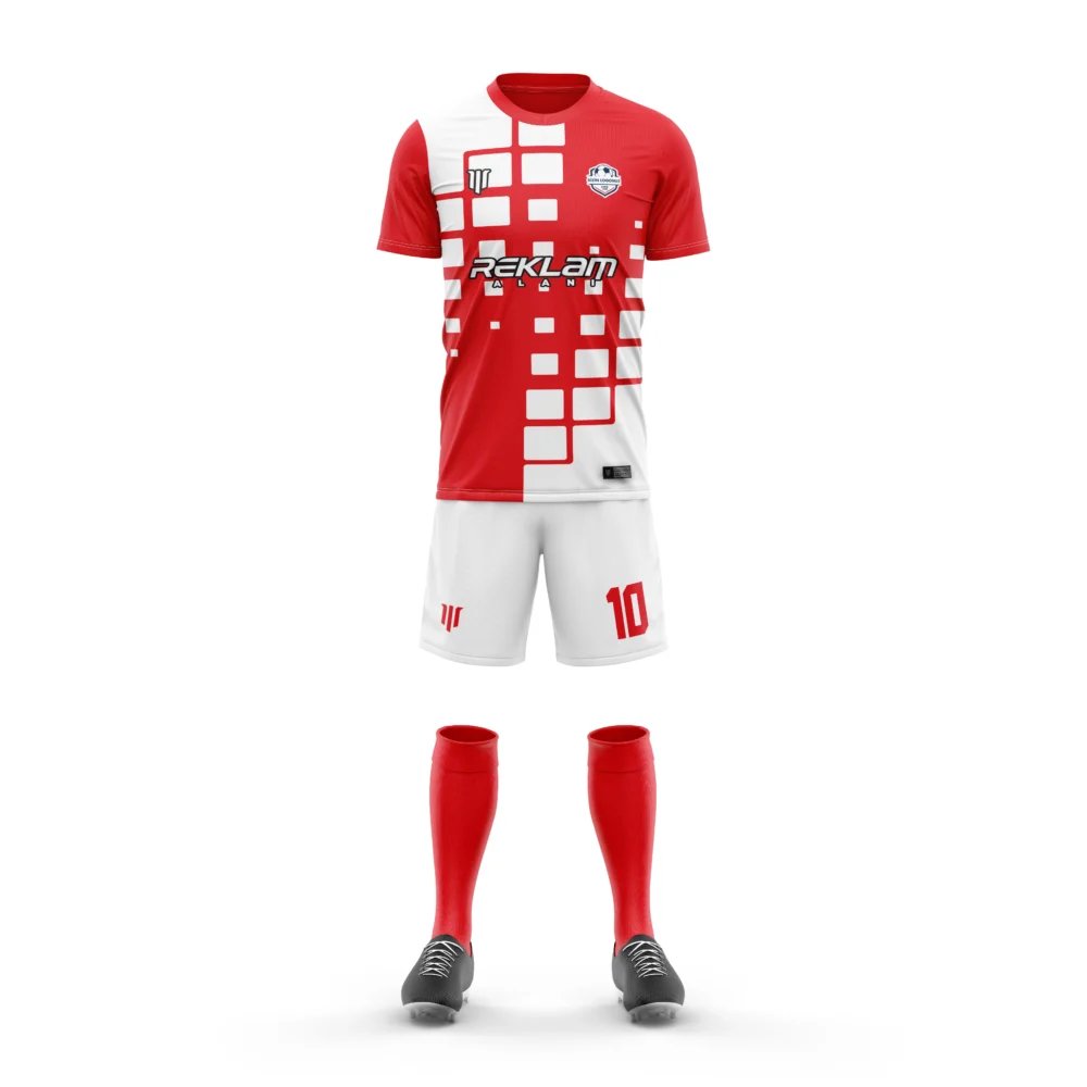 Marinspor Futbol Forma F057 Kırmızı-Beyaz