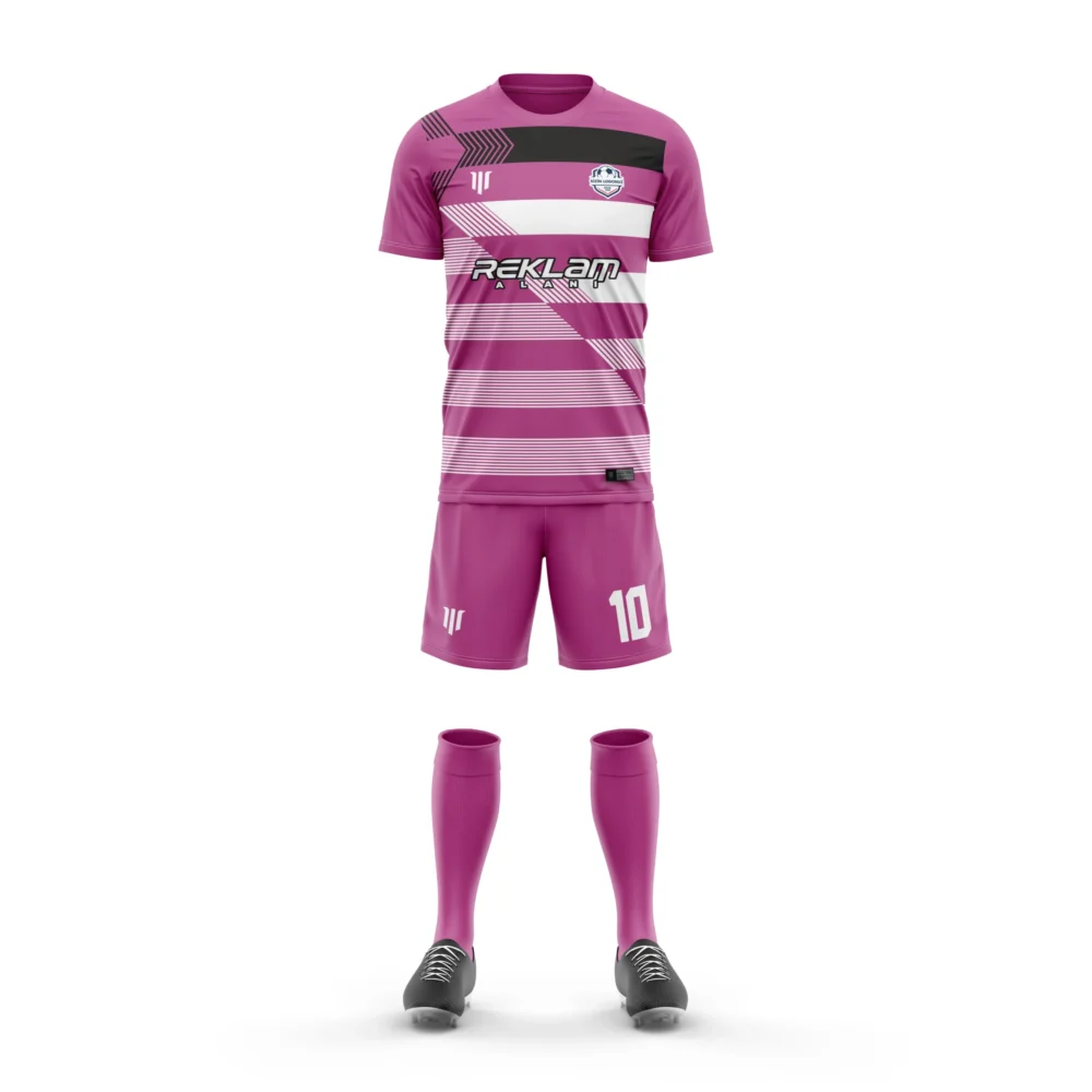Marinspor Futbol Forma F078 Pembe-Siyah-Beyaz