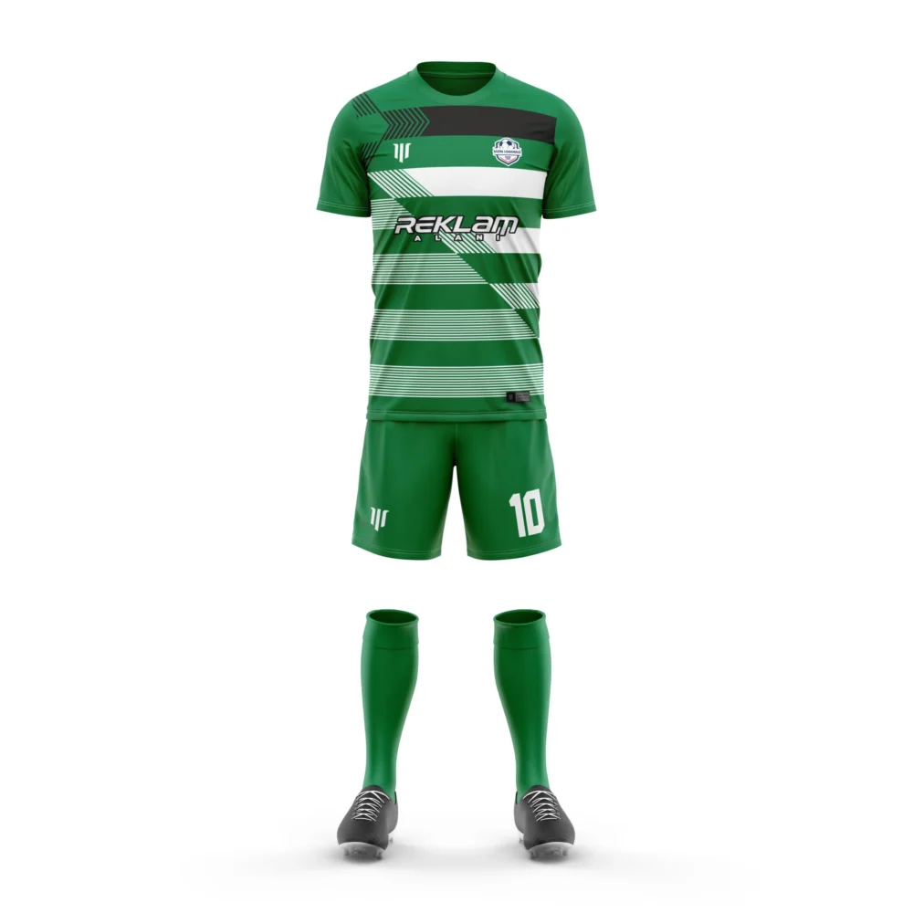 Marinspor Futbol Forma F078 Yeşil-Siyah-Beyaz