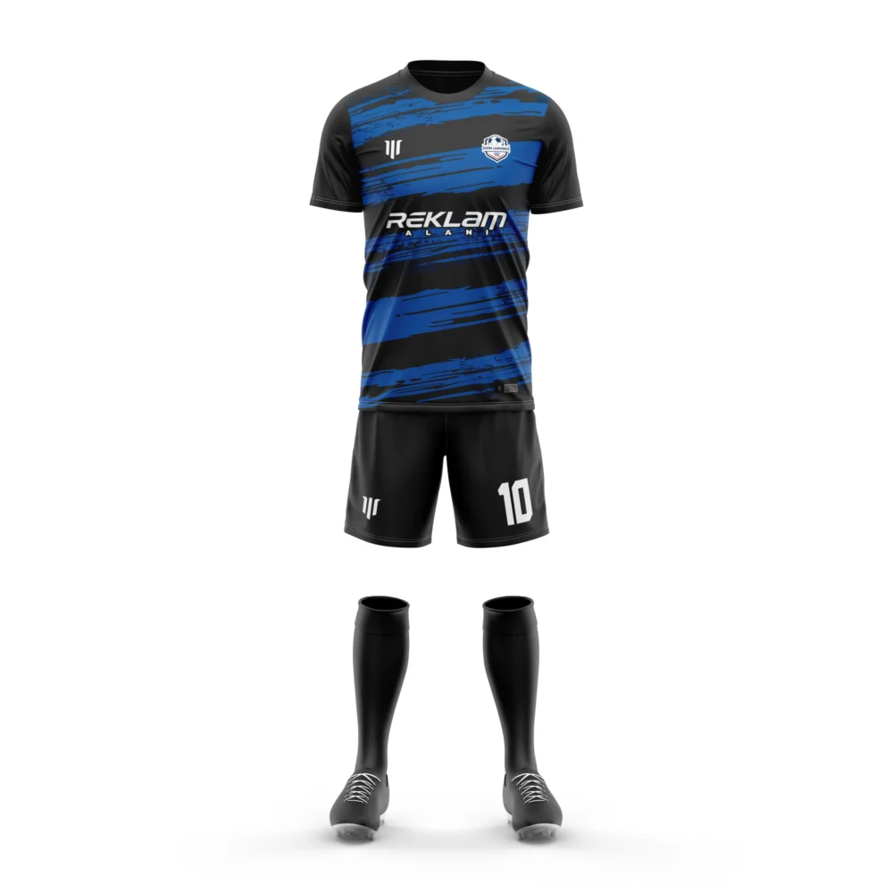 Marinspor Futbol Forma F080 Mavi-Siyah
