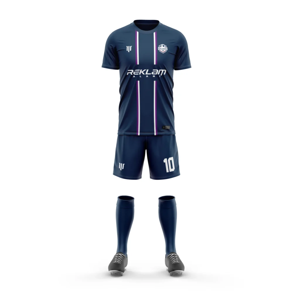 Marinspor Futbol Forma F081 Lacivert-Mor-Beyaz