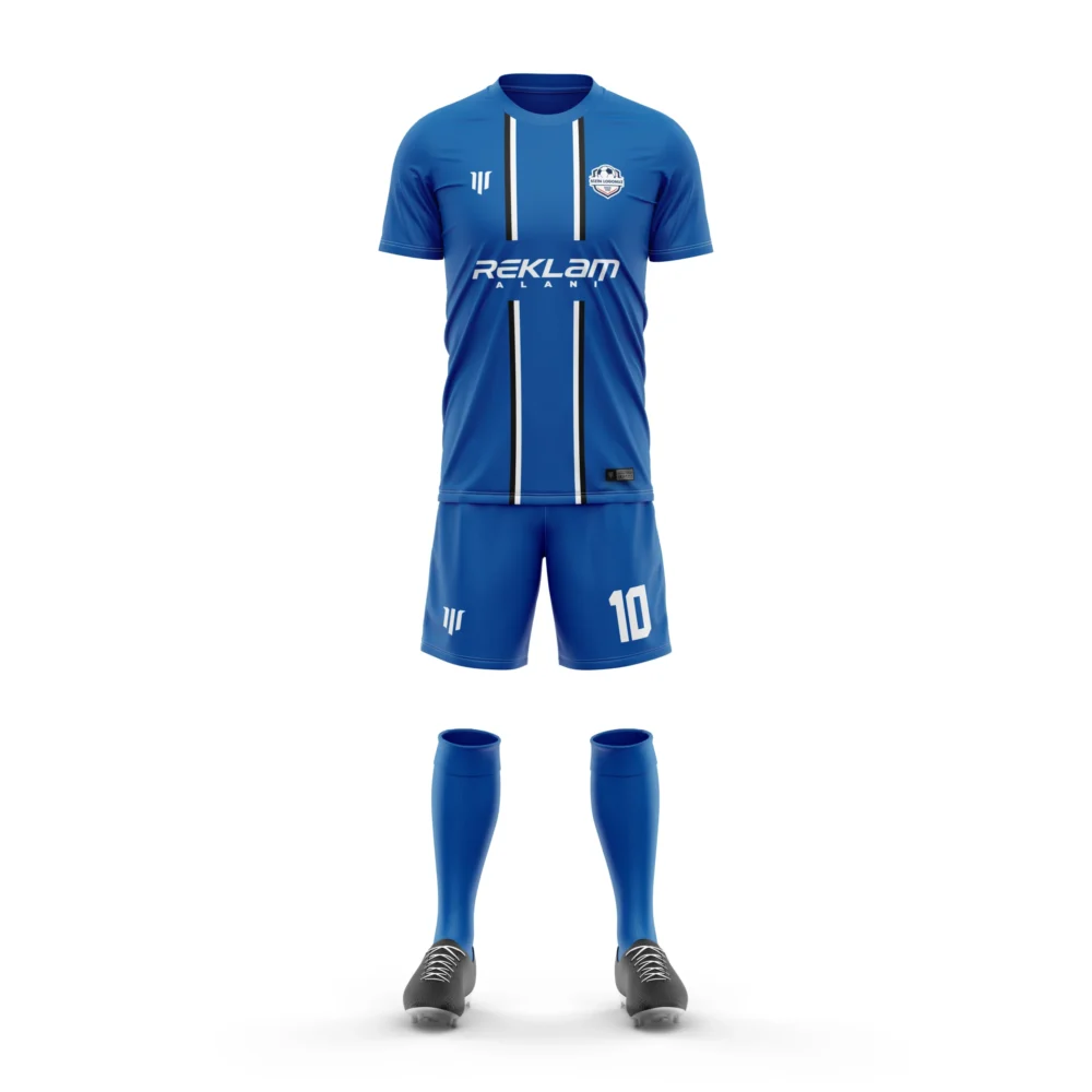Marinspor Futbol Forma F081 Mavi-Siyah-Beyaz