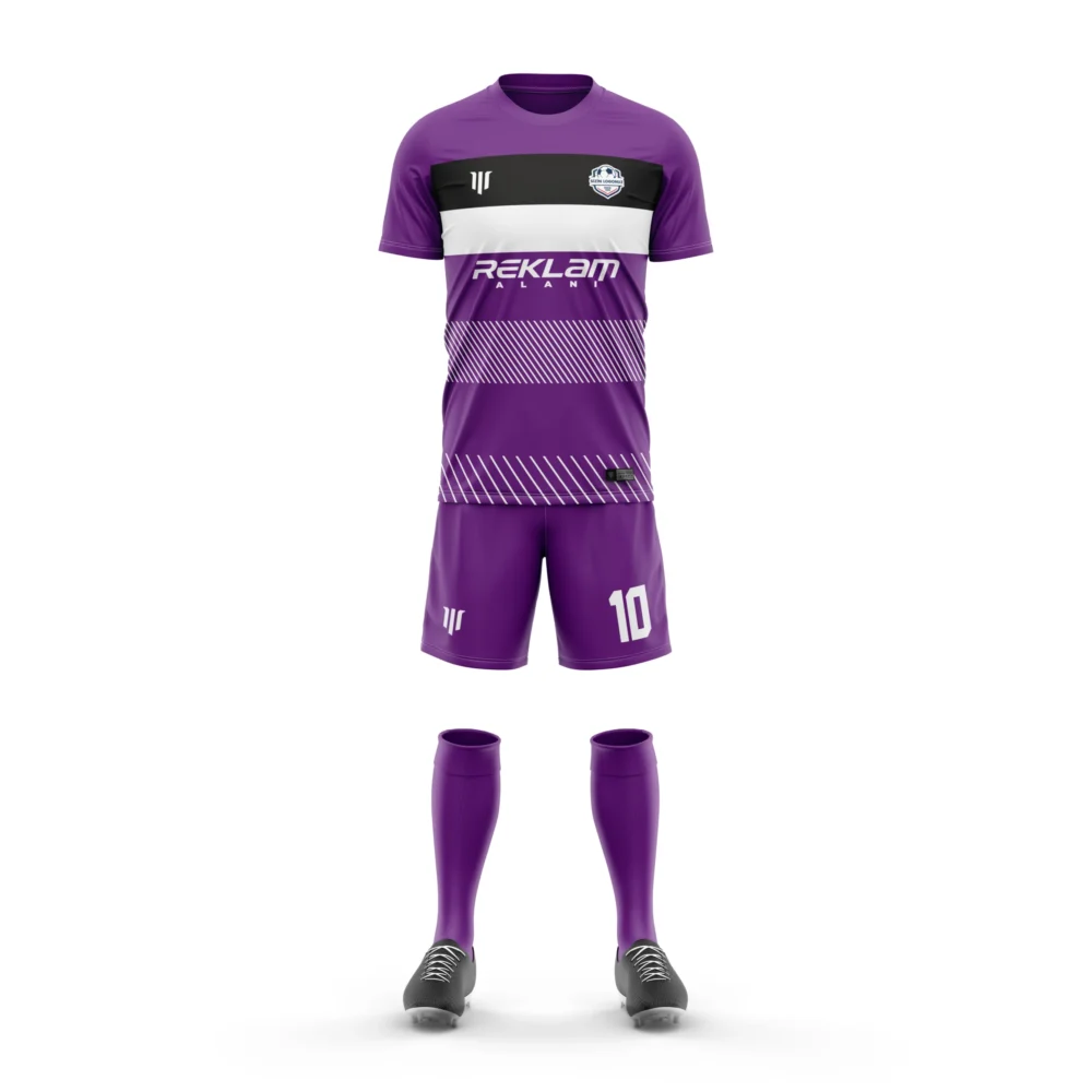 Marinspor Futbol Forma F082 Mor-Siyah-Beyaz