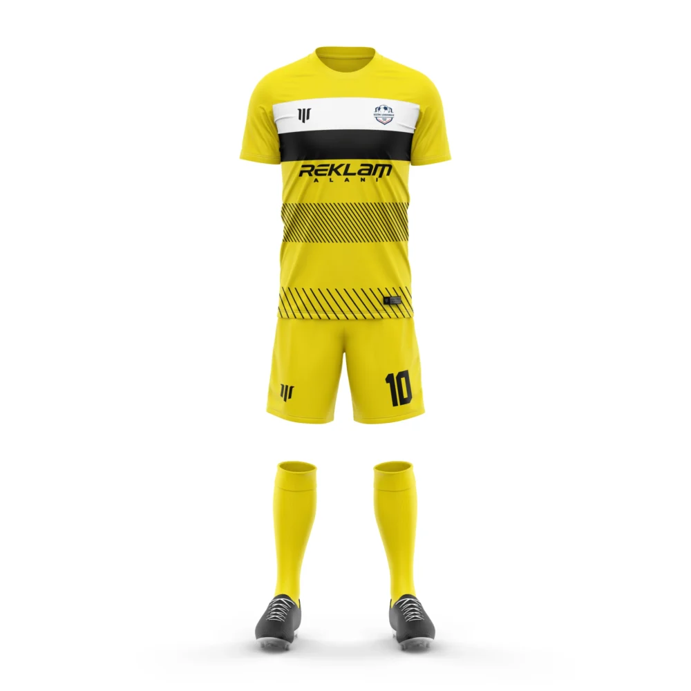 Marinspor Futbol Forma F082 Sarı-Beyaz-Siyah