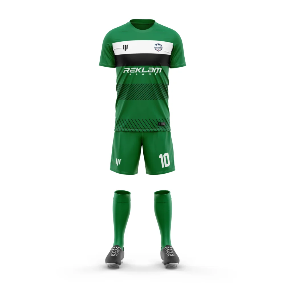 Marinspor Futbol Forma F082 Yeşil-Beyaz-Siyah