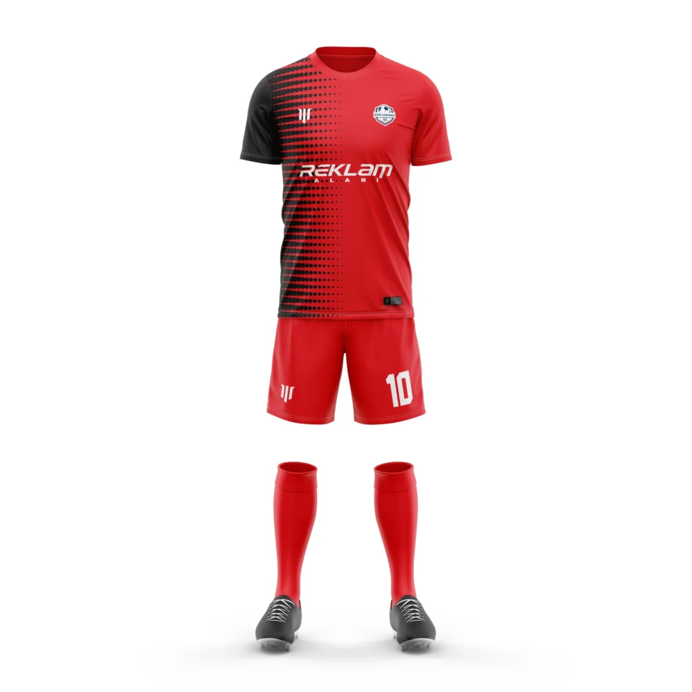 Marinspor Futbol Forma F084 Kırmızı-Siyah