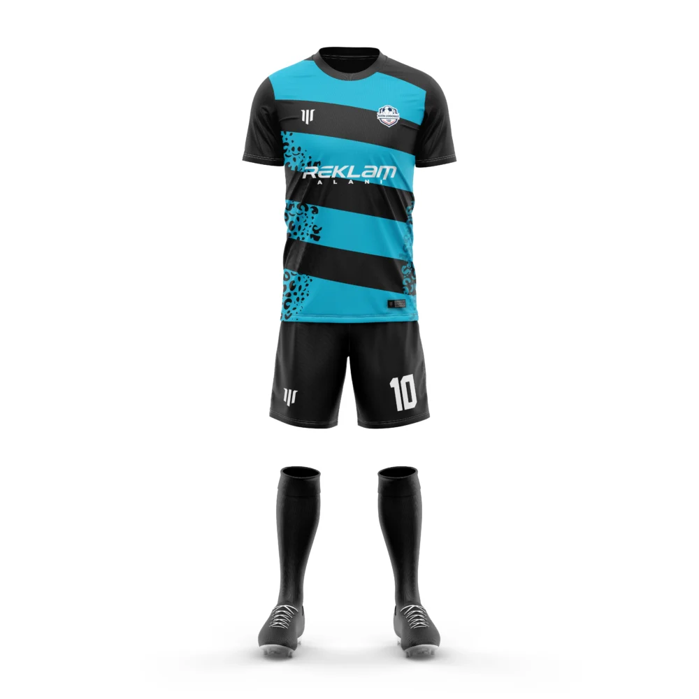 Marinspor Futbol Forma F087 Turkuaz-Siyah