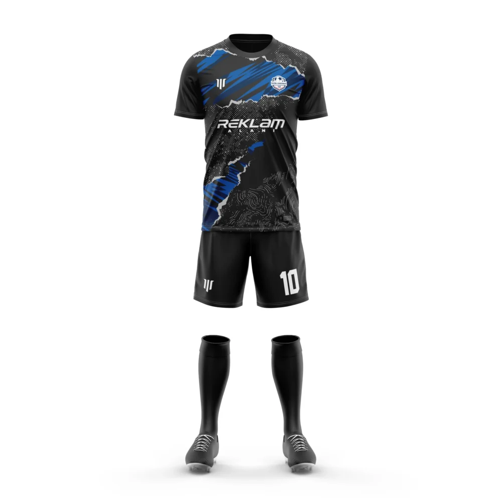Marinspor Futbol Forma F090 Mavi-Siyah