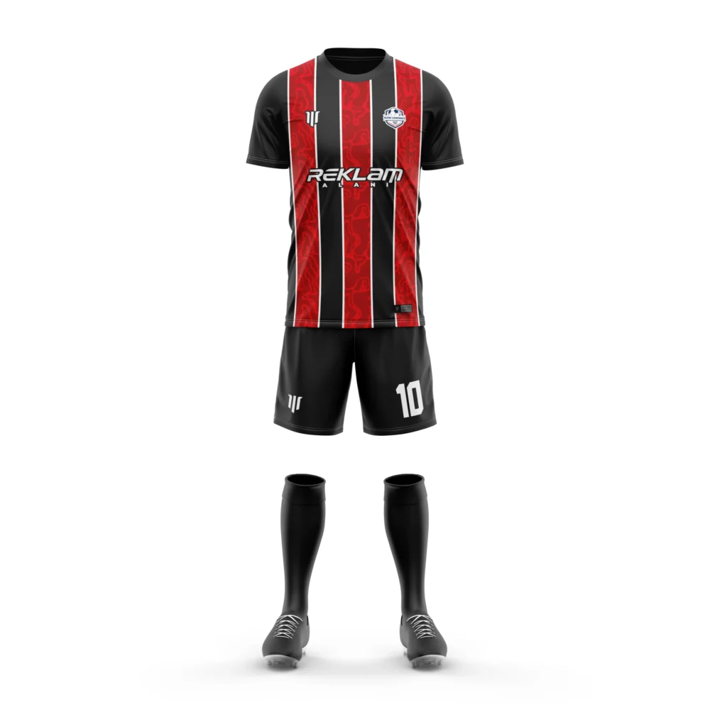 Marinspor Futbol Forma F096 Kırmızı-Siyah