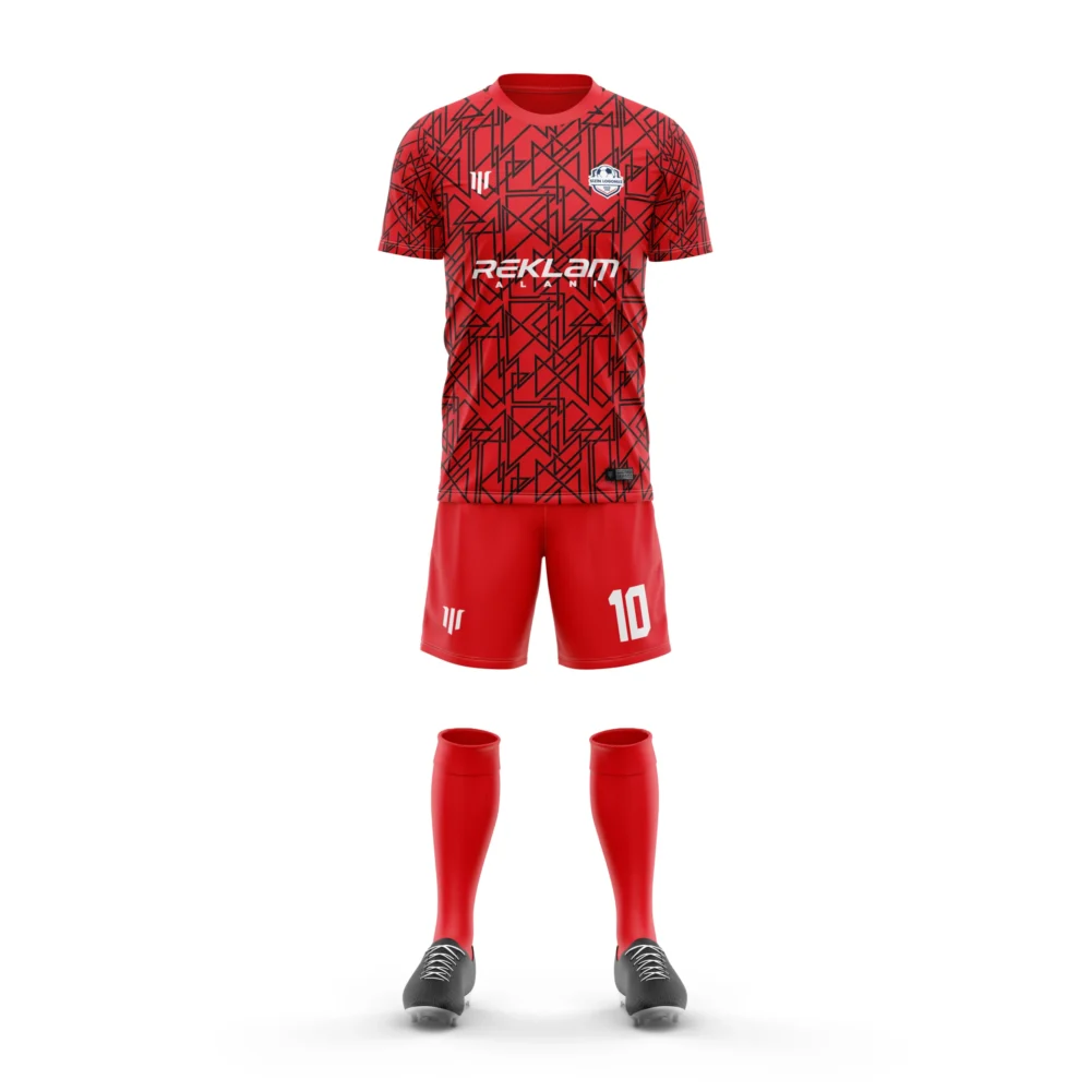Marinspor Futbol Forma F102 Kırmızı-Siyah