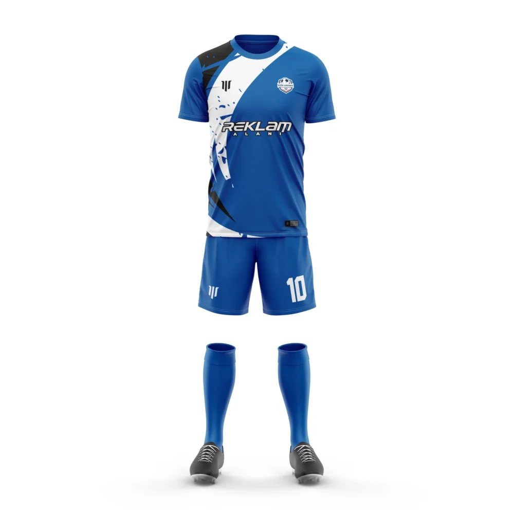 Marinspor Futbol Forma F104 Mavi-Beyaz-Siyah