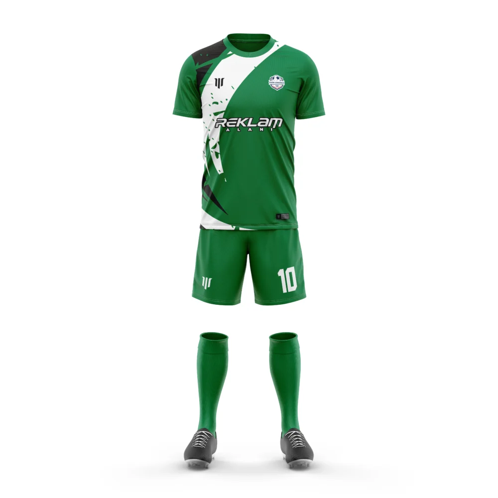 Marinspor Futbol Forma F104 Yeşil-Beyaz-Siyah
