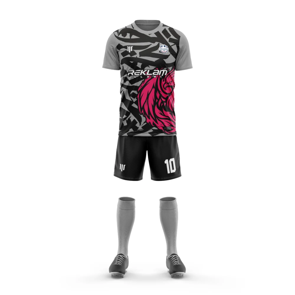 Marinspor Futbol Forma F108 Pembe-Gri-Siyah